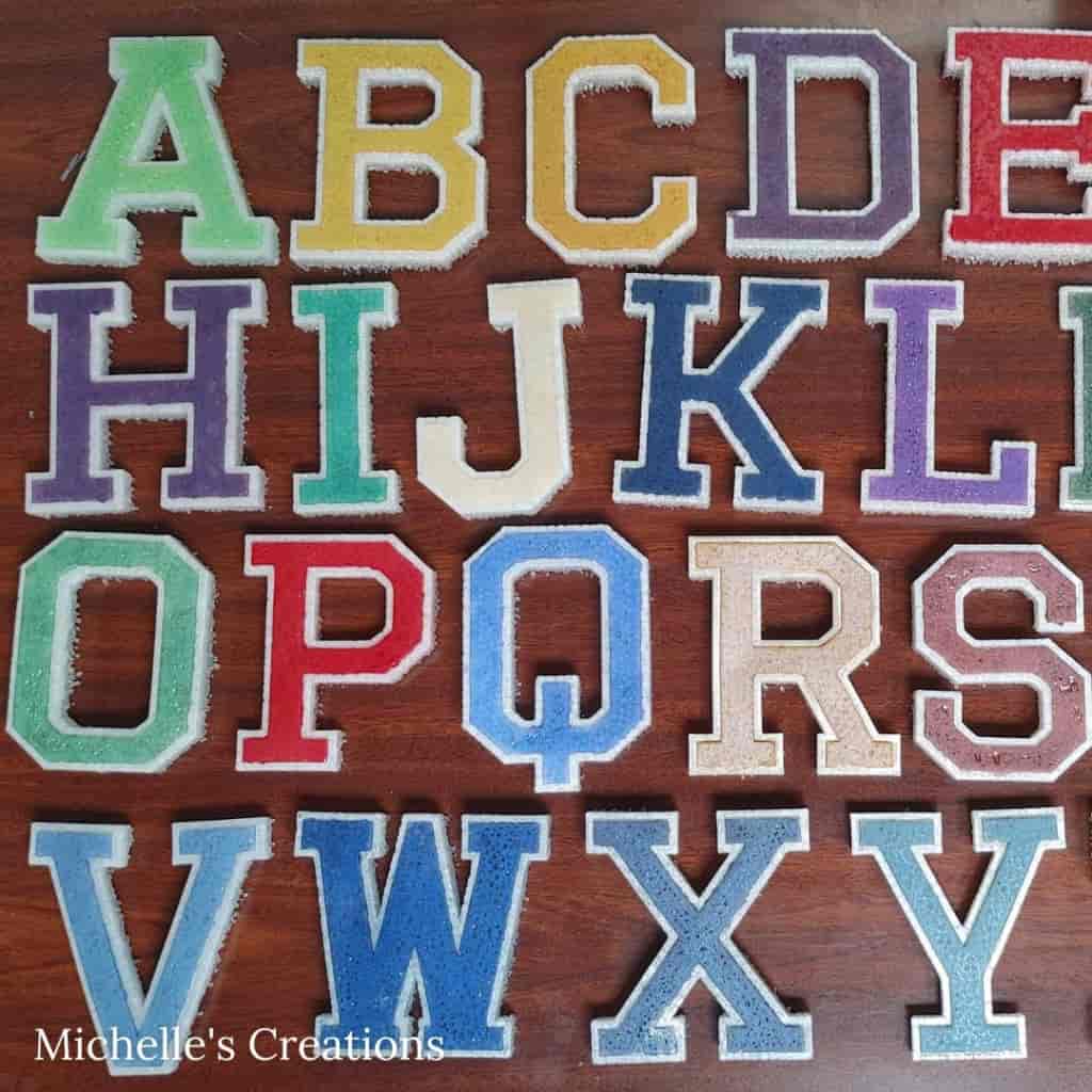 varsity letters freshie molds - michelle's creations tx