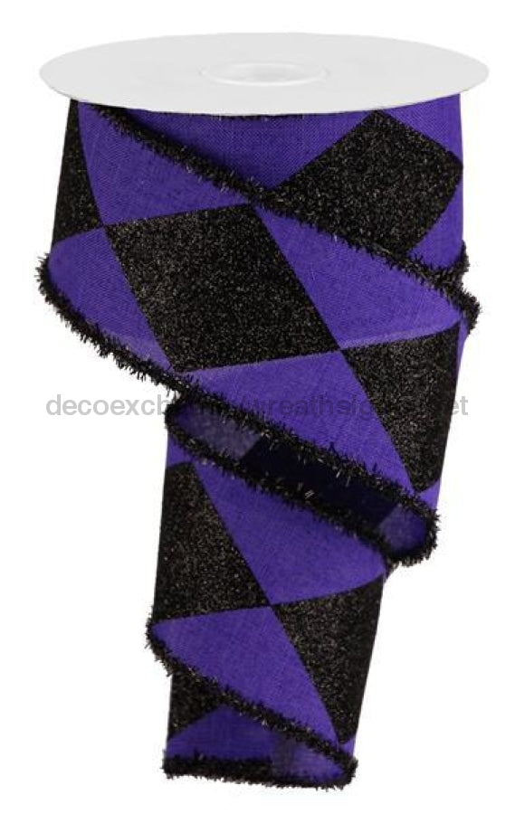 2.5"X10Yd Bold Harlequin/Royal/Tinsel Purple/Black RG0841623