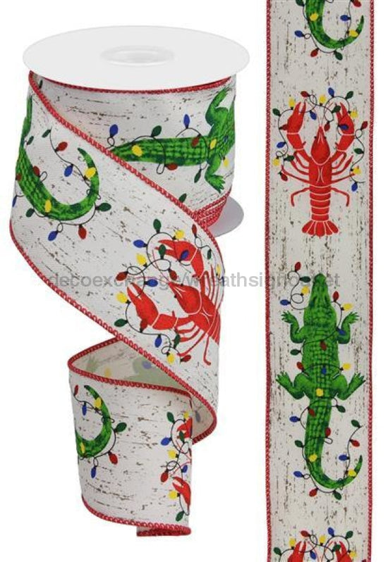 2.5"X10Yd Crawfish/Alligator/Lights Ivory/Multi RGC183330