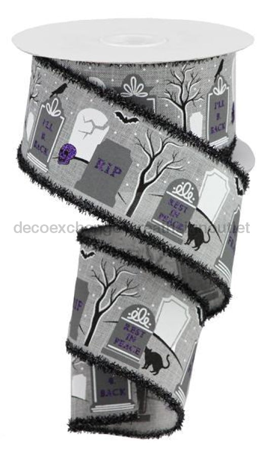 2.5"X10Yd Graveyard/Royal/Tinsel Lt Grey/Purple/Black RG0850410