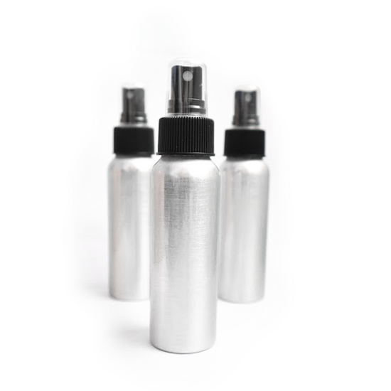 2.5 oz Aluminum Bullet Bottle & Fine Mist Sprayer