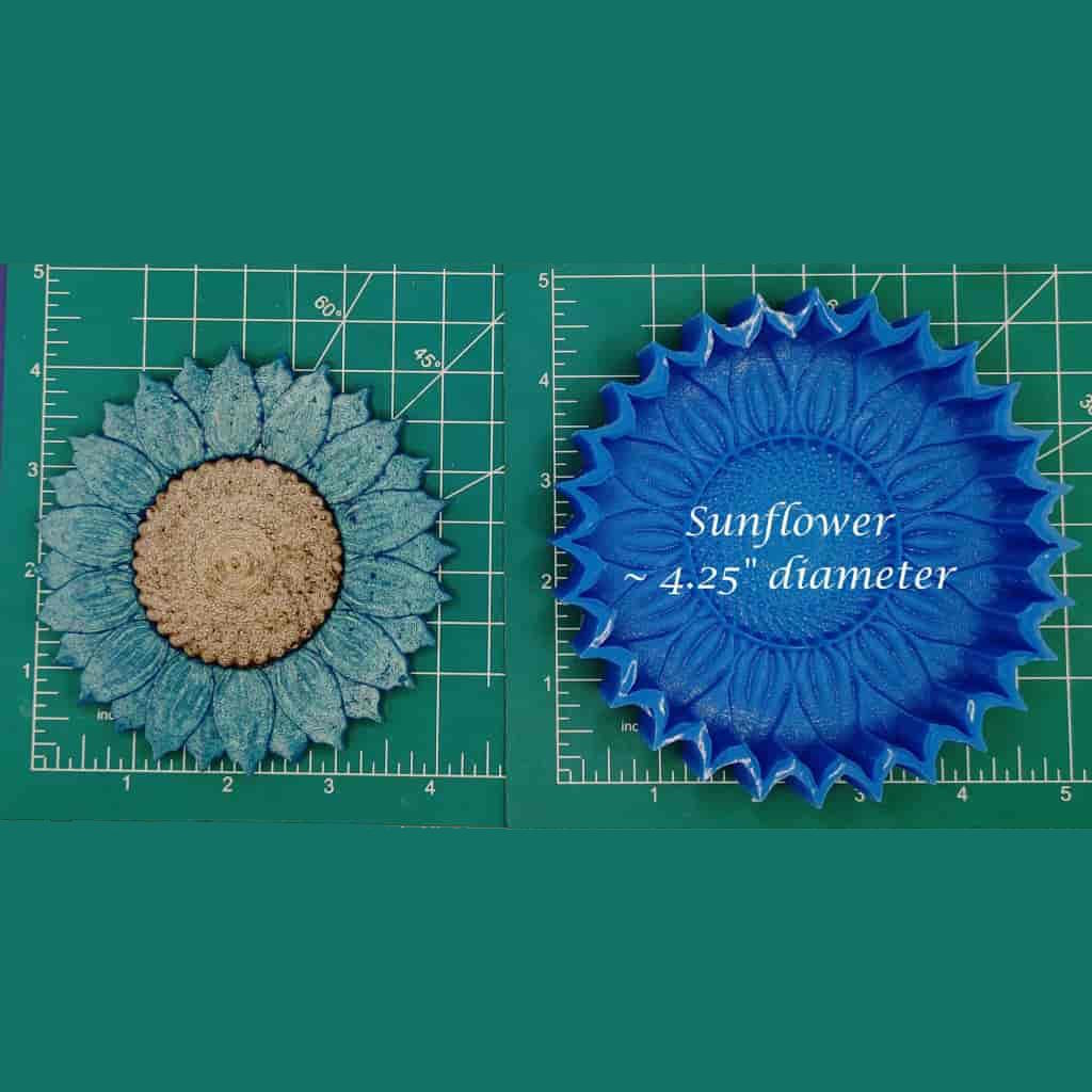 Sunflower 4.25" Silicone Freshie Mold