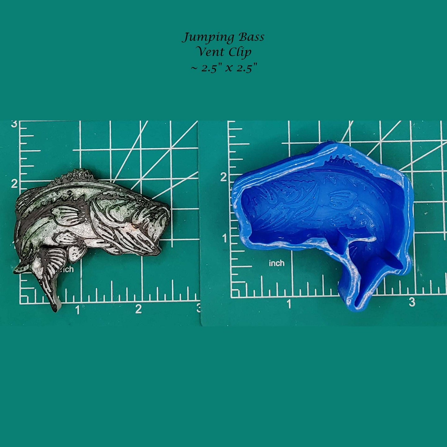 Jumping Bass - Silicone Freshie Mold