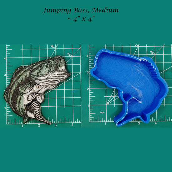 Jumping Bass - Silicone Freshie Mold