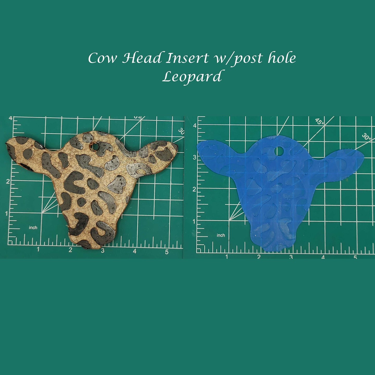 Cow Head Inserts - Silicone Freshie Mold