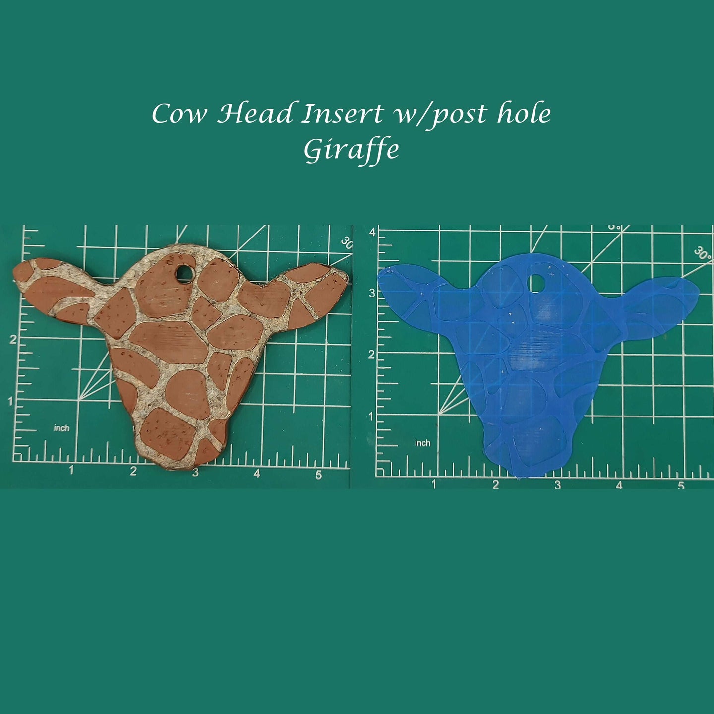 Cow Head Inserts - Silicone Freshie Mold