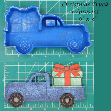 Christmas Truck Keychain Resin Mold, Shiny Mold, Silicone Molds