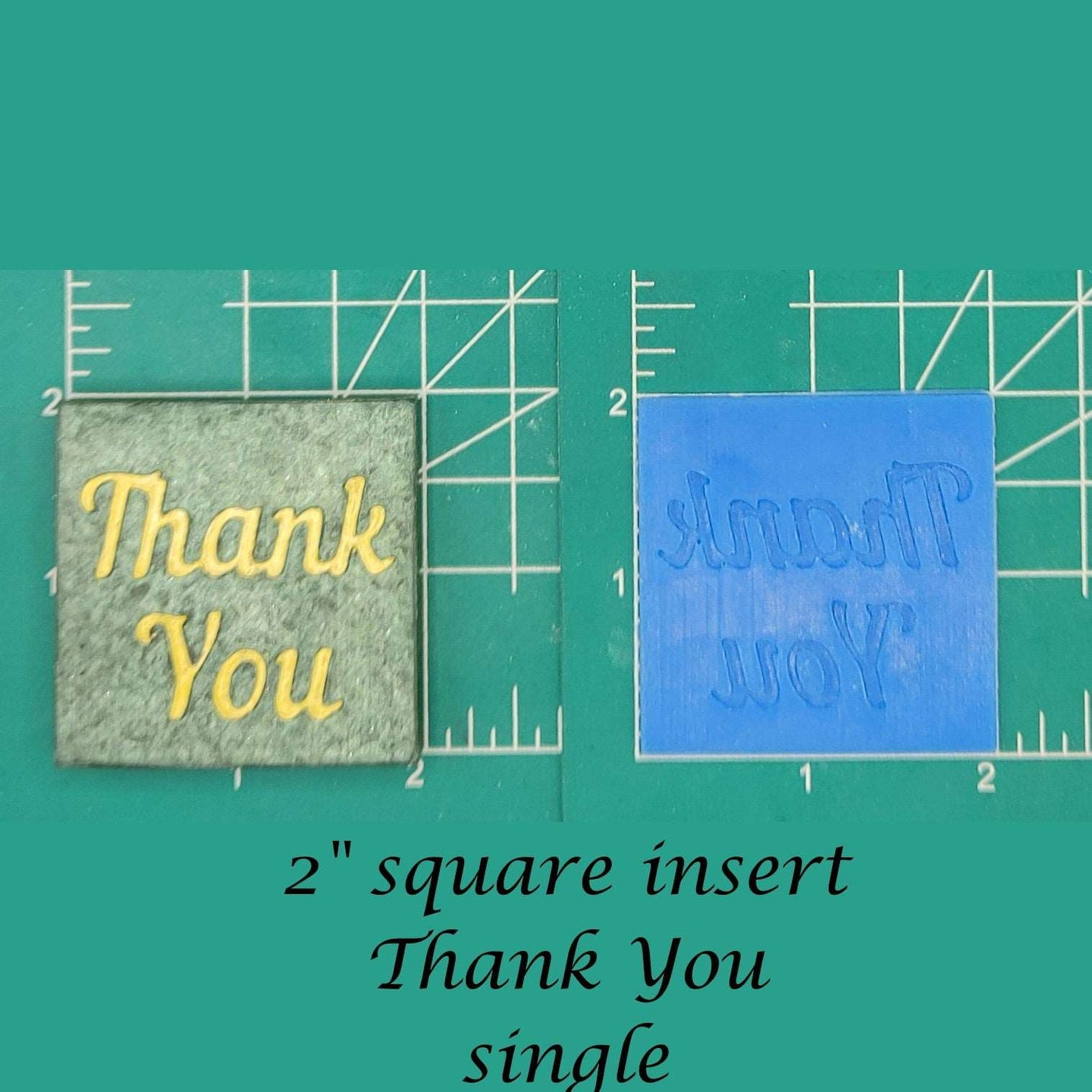 2" square inserts - Silicone freshie mold