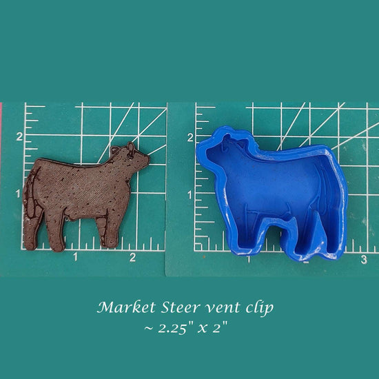 Market Steer- Silicone Freshie Mold