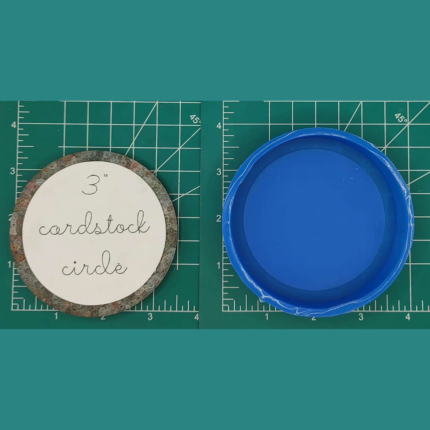 3.5" Circle Tray - Silicone Freshie Mold