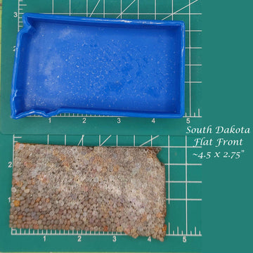 South Dakota - Flat Front - Silicone Freshie Mold