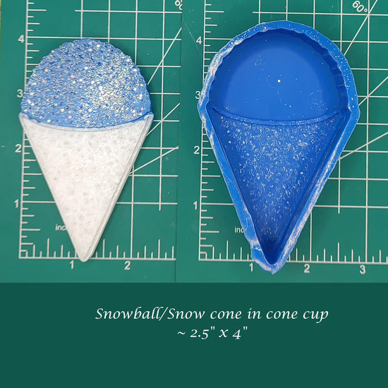 Snowcone or Snowball - Silicone freshie mold