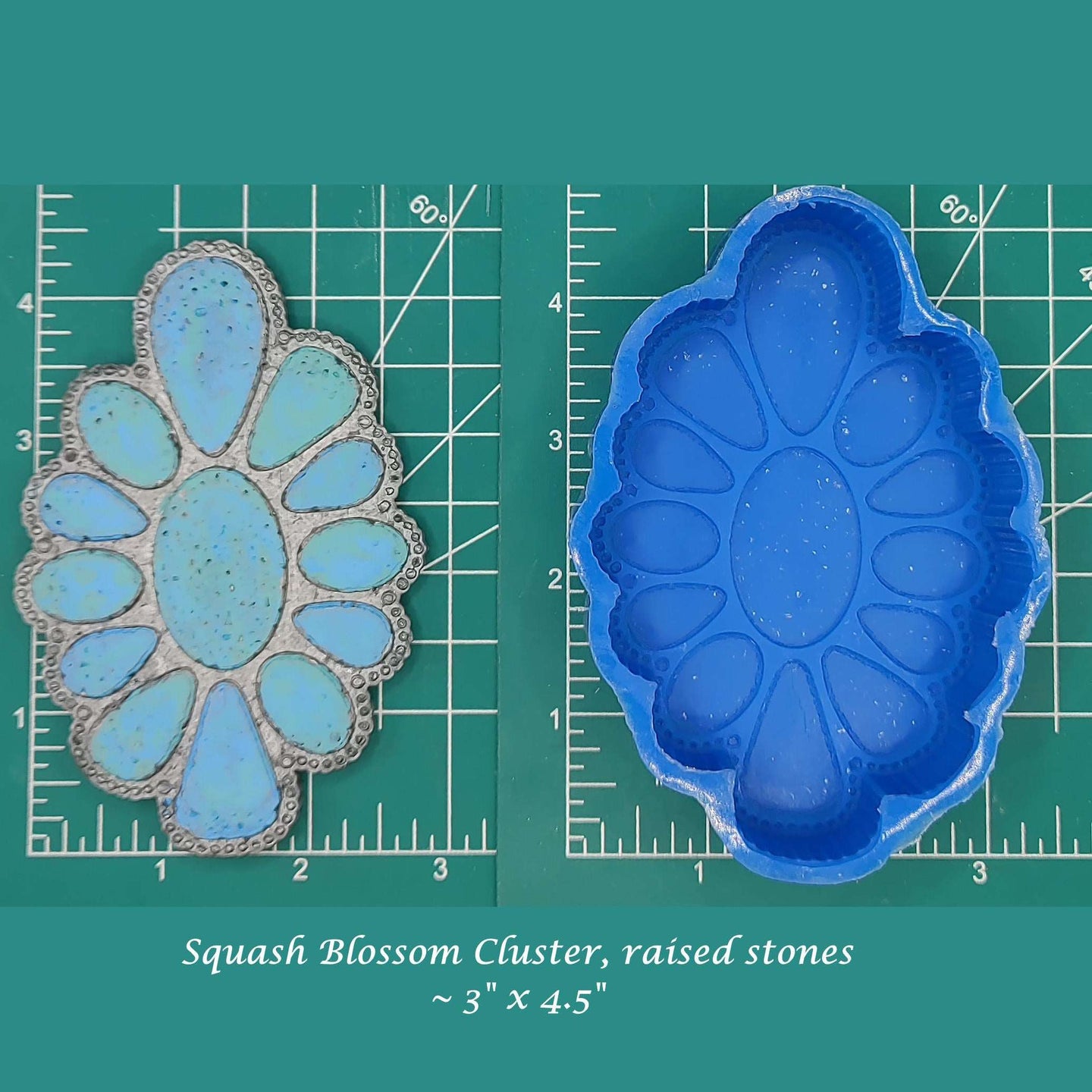 Squash Blossom Cluster Silicone freshie mold