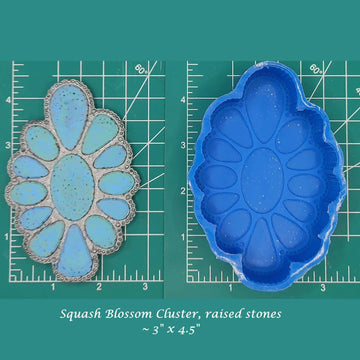 Squash Blossom Cluster Silicone freshie mold