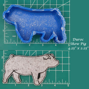 Show Pig - Duroc - Silicone freshie mold