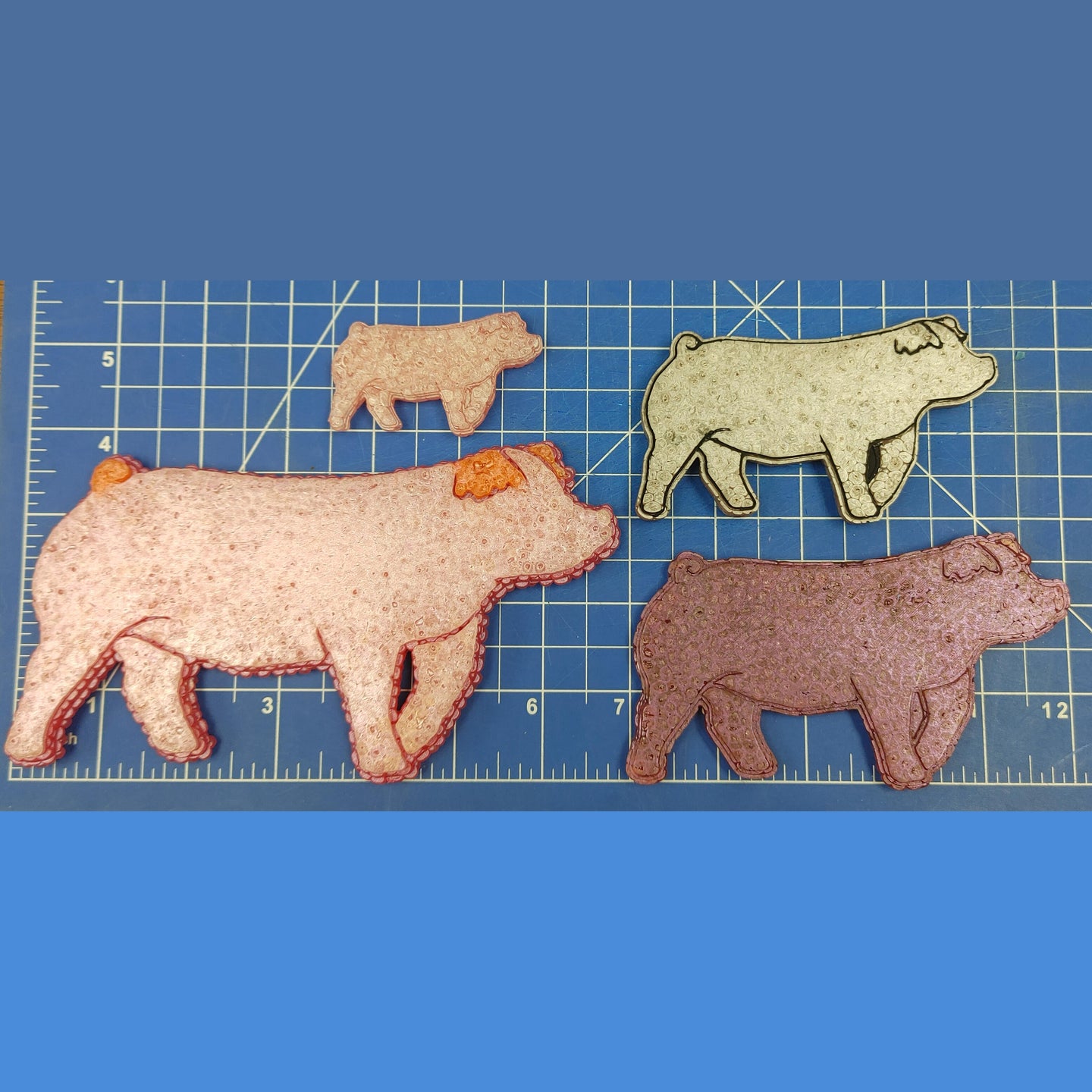 Show Pig - Duroc - Silicone freshie mold