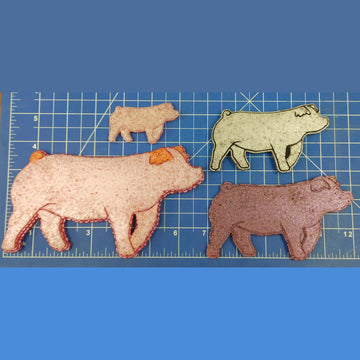 Show Pig - Duroc - Silicone freshie mold