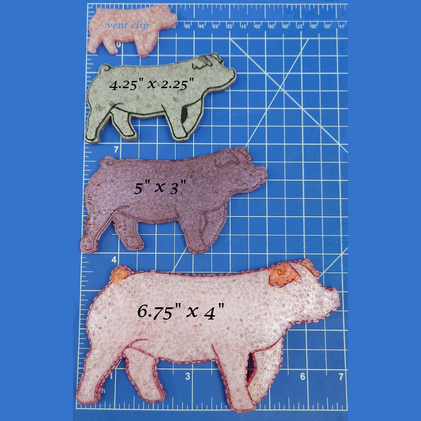Show Pig - Duroc - Silicone freshie mold