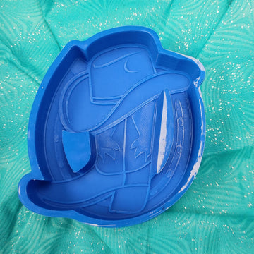 Horseshoe with Boot and Hat - Silicone Freshie Mold