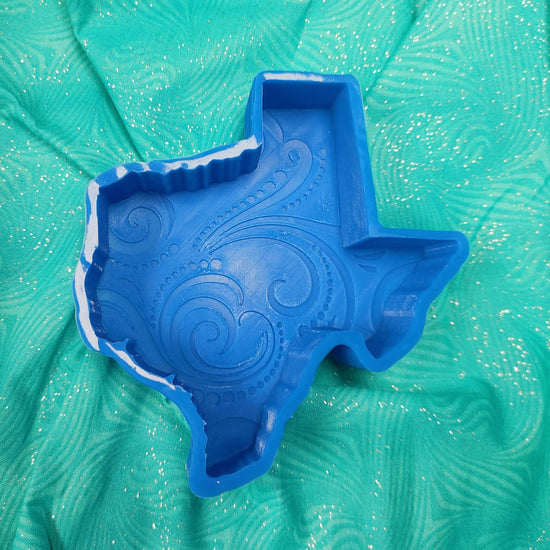 Tooled Leather Texas - Silicone Freshie Mold