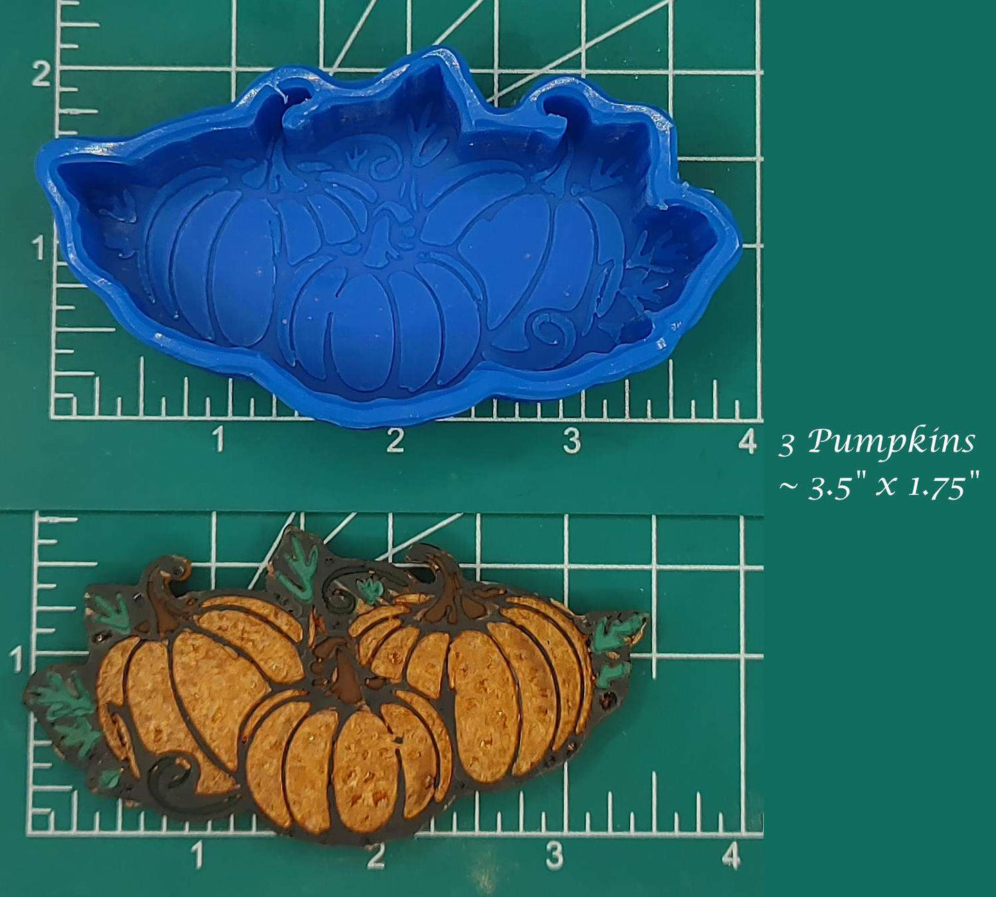 3 Pumpkins - Silicone Freshie Mold