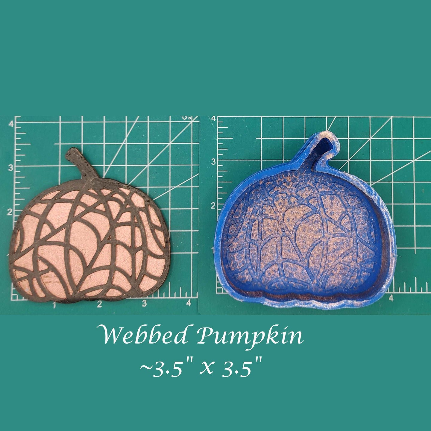 Pumpkin, webbed - Silicone Freshie Mold