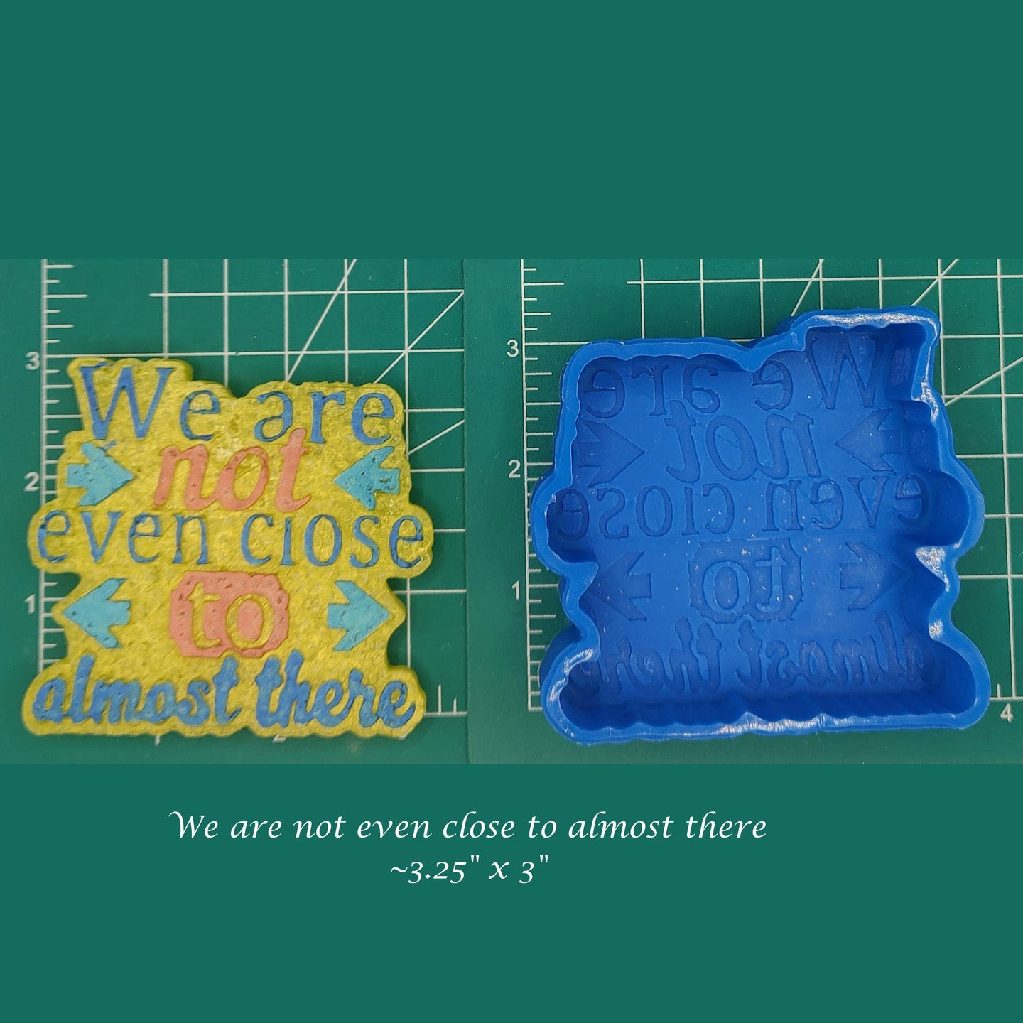 We are not even close to almost there - Silicone Freshie Mold