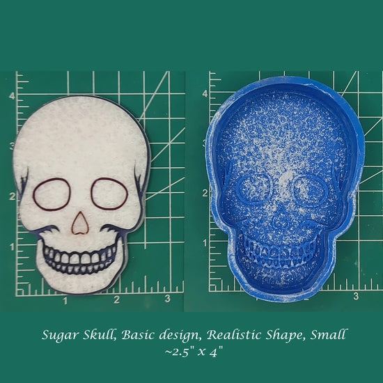 Sugar Skull - Realistic Shape - Silicone freshie mold
