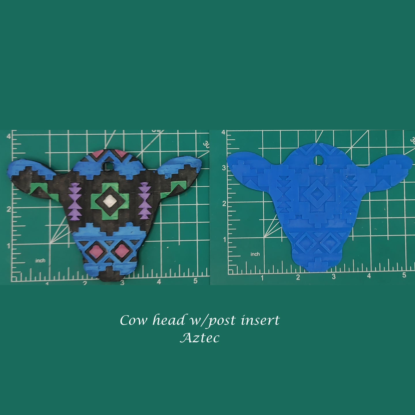 Cow Head Inserts - Silicone Freshie Mold