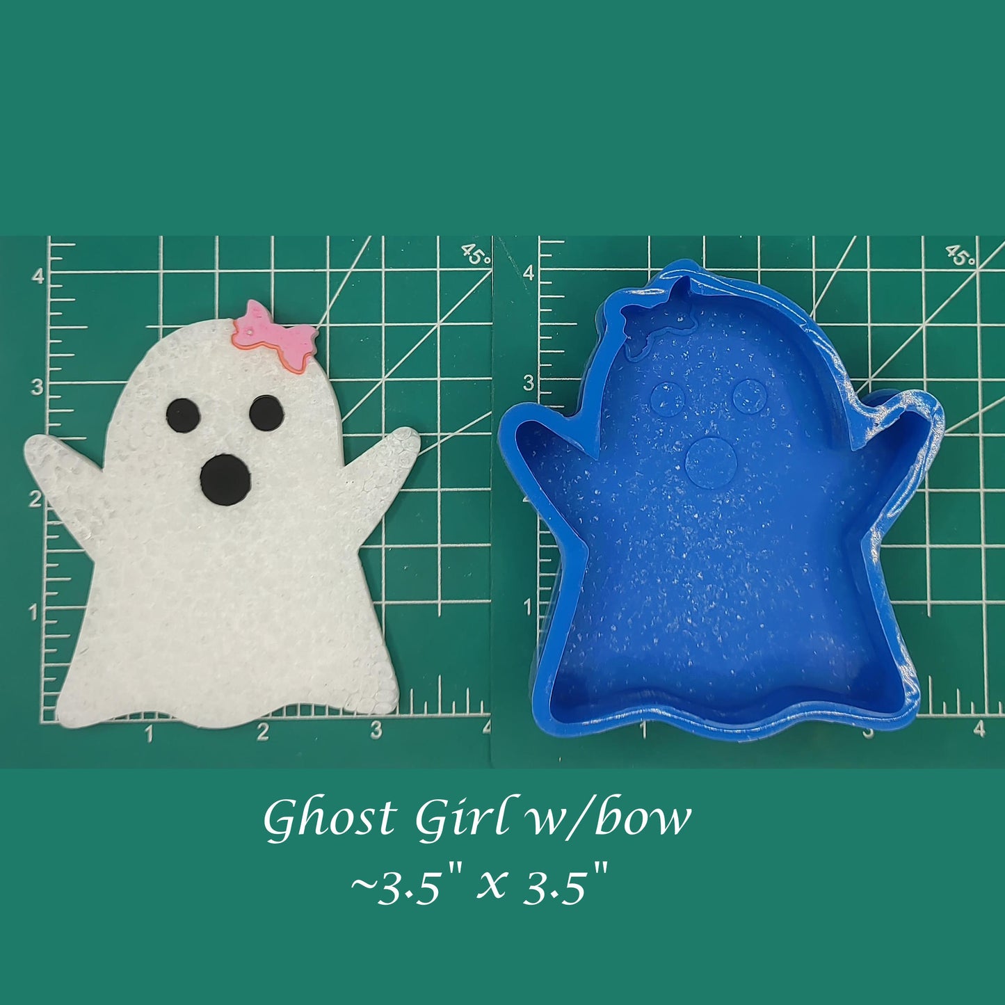 Ghost Girl with Bow - Silicone Freshie Mold