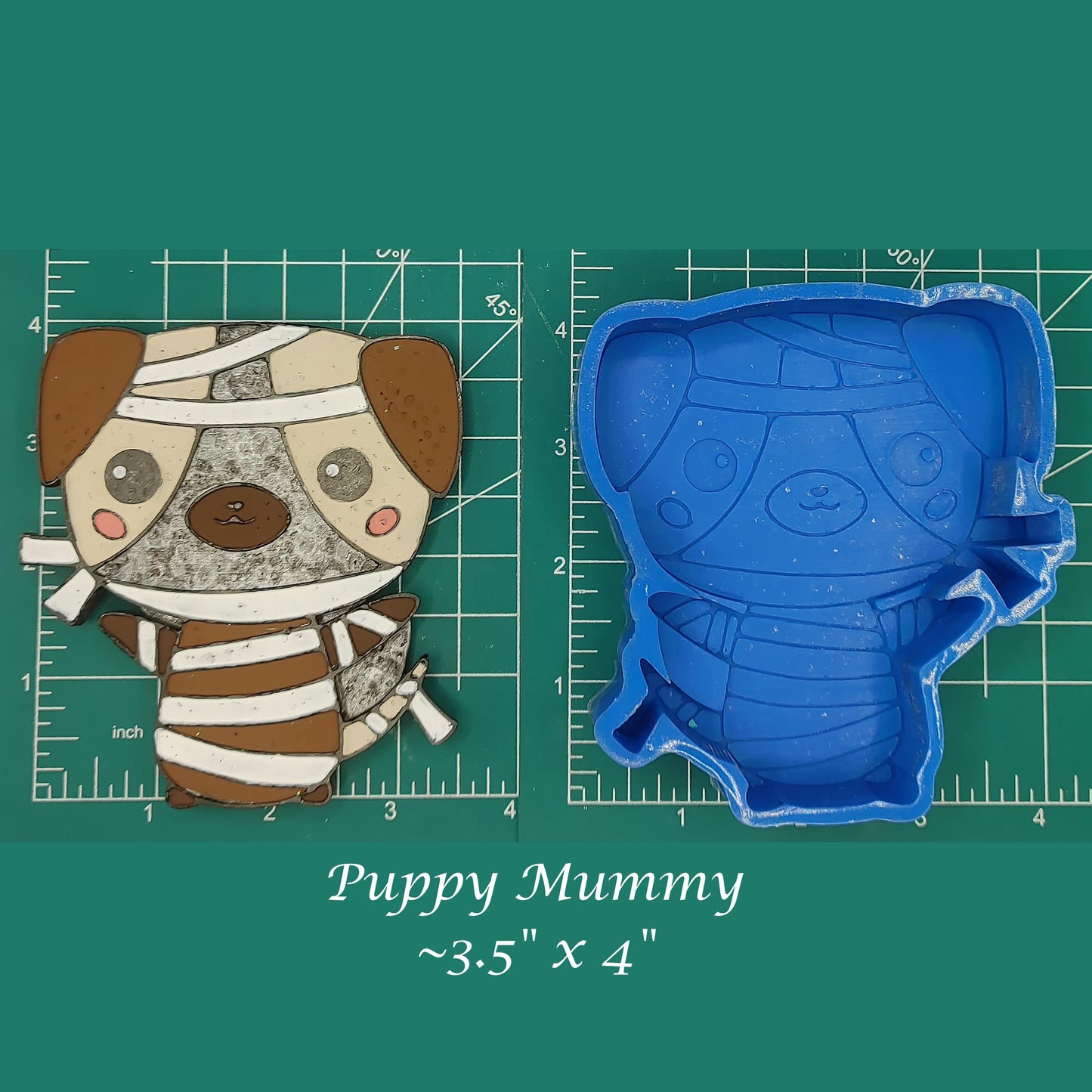 Cute Puppy Mummy - Silicone Freshie Mold