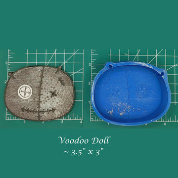 Cute Voodoo Doll Head- Silicone Freshie Mold