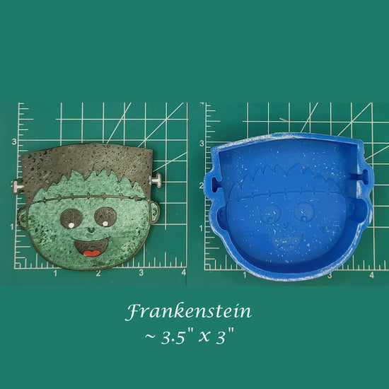 Cute Frankenstein Head- Silicone Freshie Mold