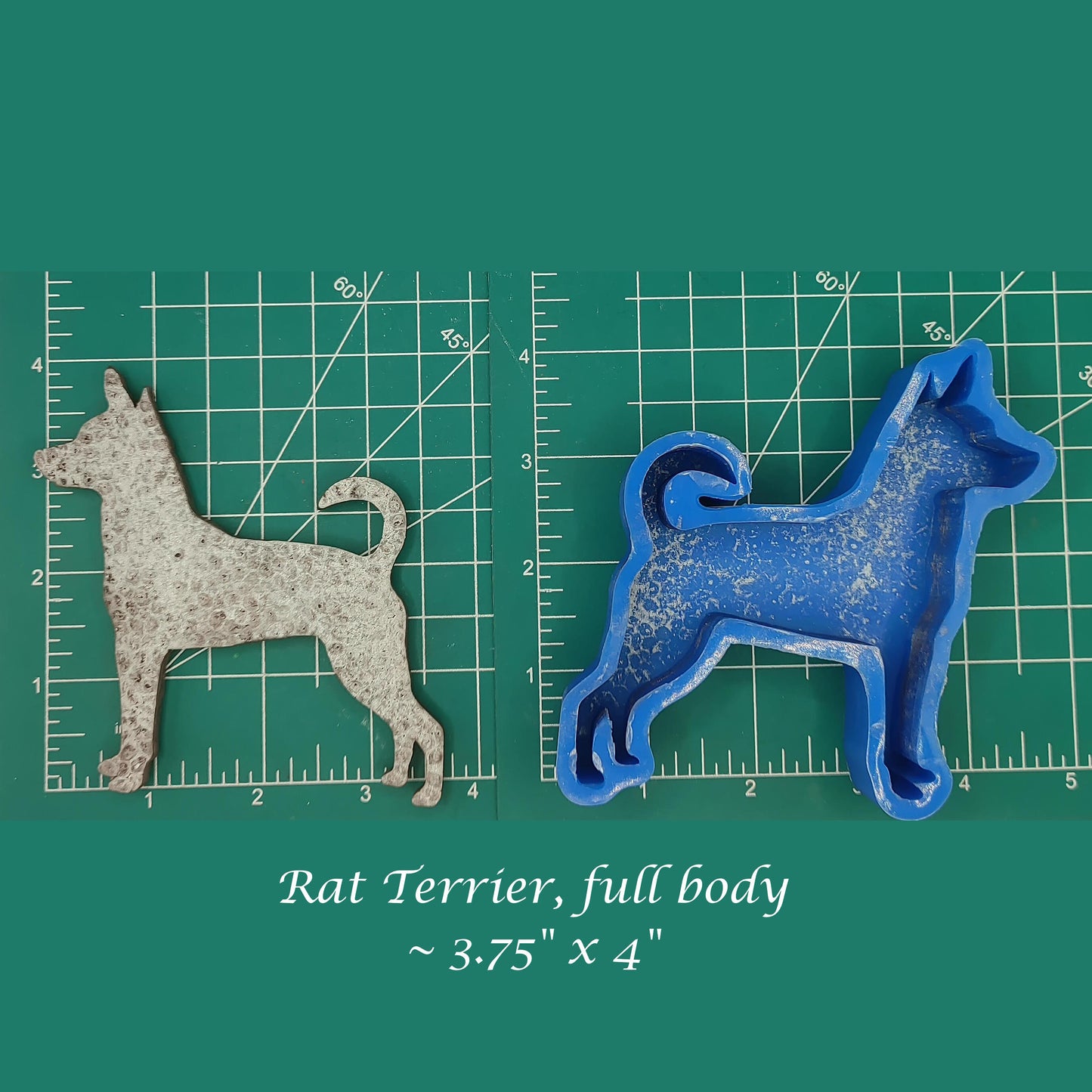 Rat Terrier - full body - Silicone Freshie Mold