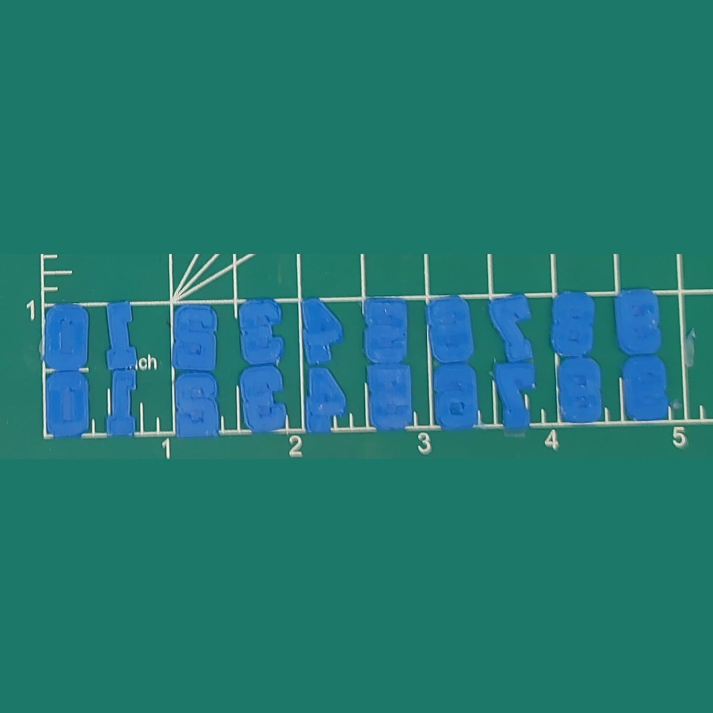 Varsity Number Inserts for any mold - Silicone Freshie Mold