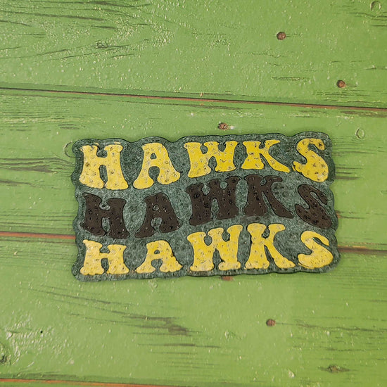 Hawks Hawks Hawks retro font - Silicone Freshie Mold