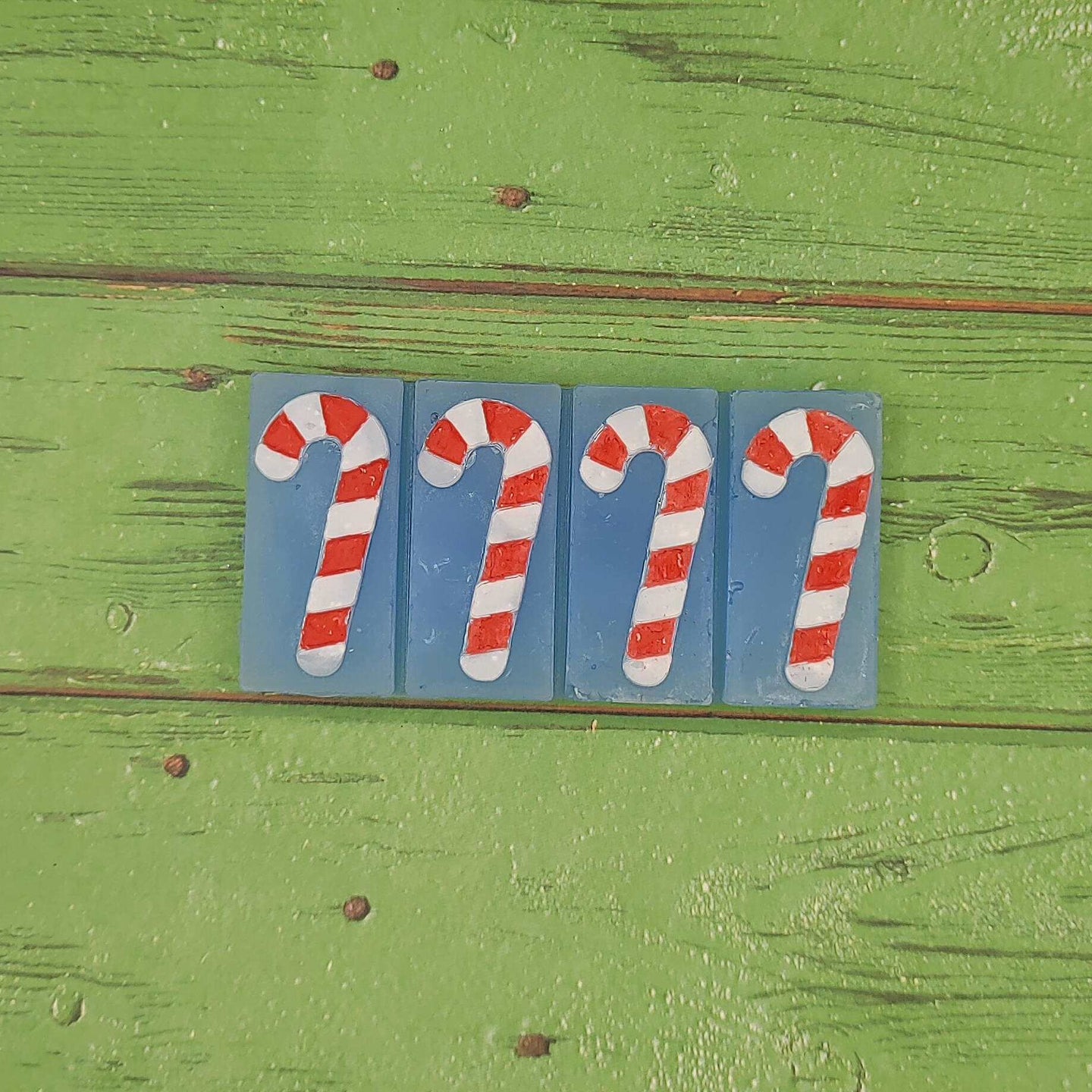 Candy Cane Wax Melt Snap Bar Silicone Mold