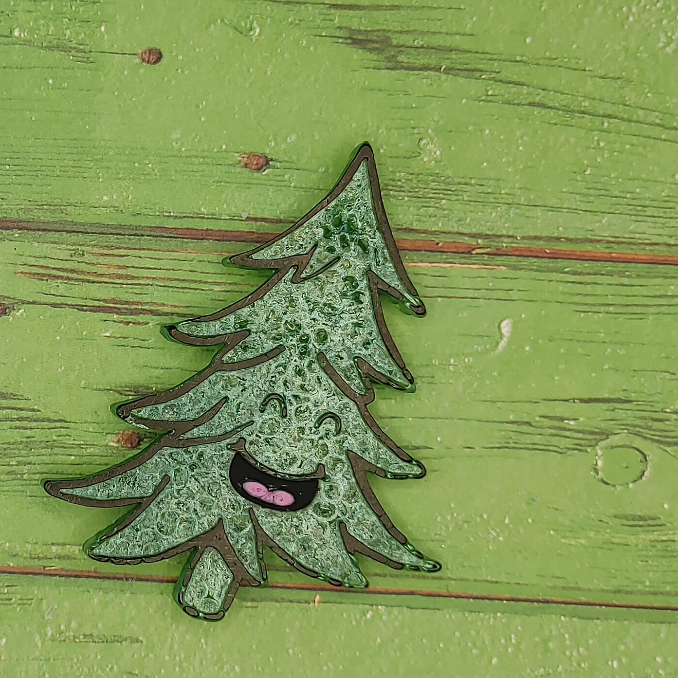 Happy Christmas Tree - Silicone Freshie Mold