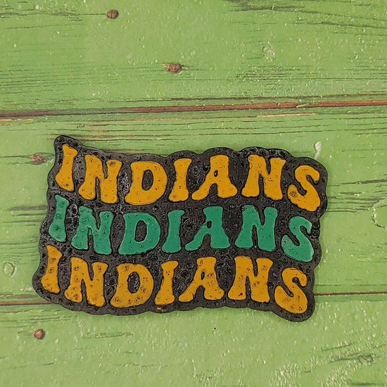 Indians Indians Indians - Retro Font - Silicone Freshie Mold