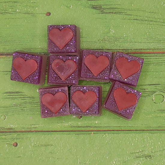 Hearts Wax Melt Snap Bar Silicone Mold