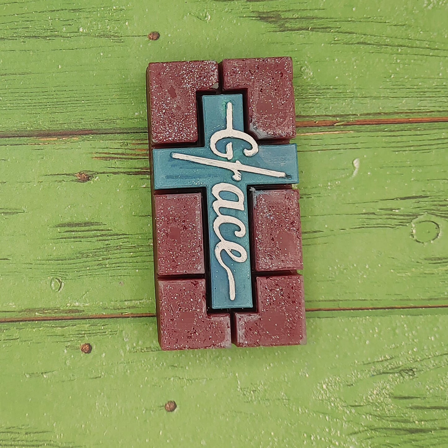 Grace Cross Snap Out Center Wax Melt Snap Bar Silicone Mold