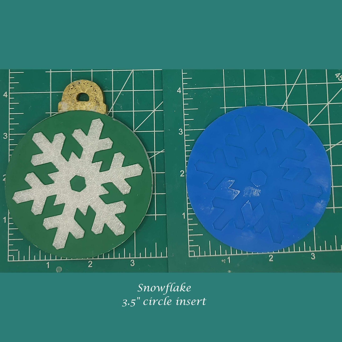 3.5" Circle Inserts - Christmas - Silicone Freshie Mold