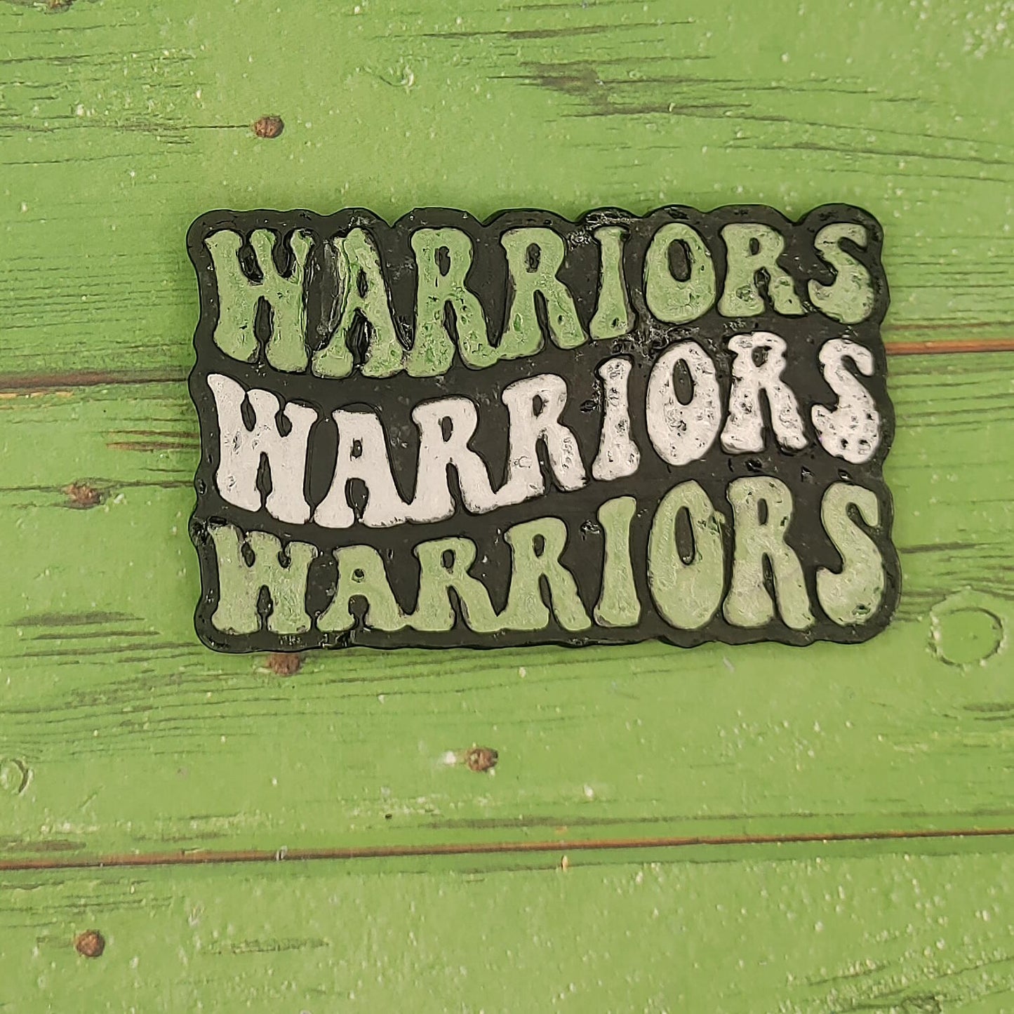 Warriors Warriors Warriors retro font - Silicone Freshie Mold
