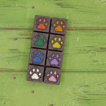 Paw Prints Wax Melt Snap Bar Silicone Mold