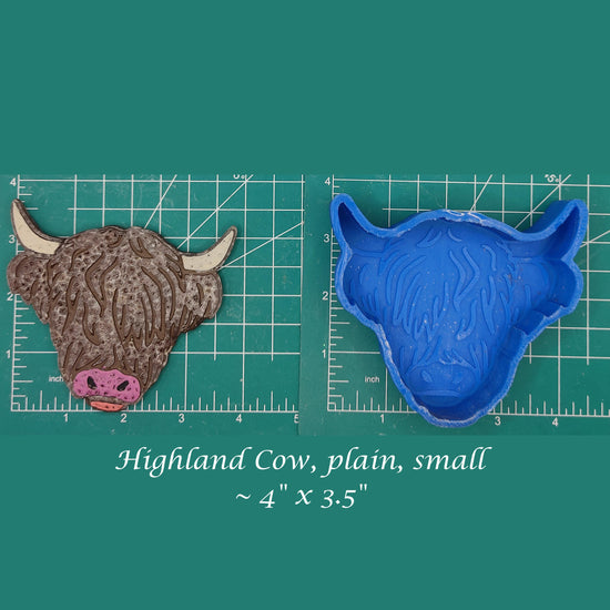 Highland Cow, Plain - Silicone Freshie Mold