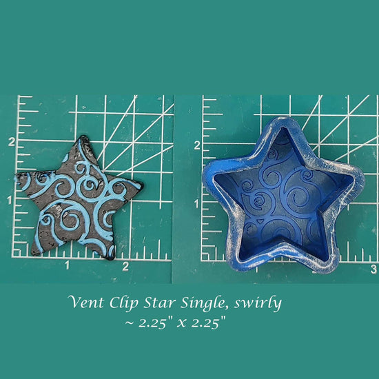 Star Vent Clip tray - Silicone Freshie Molds