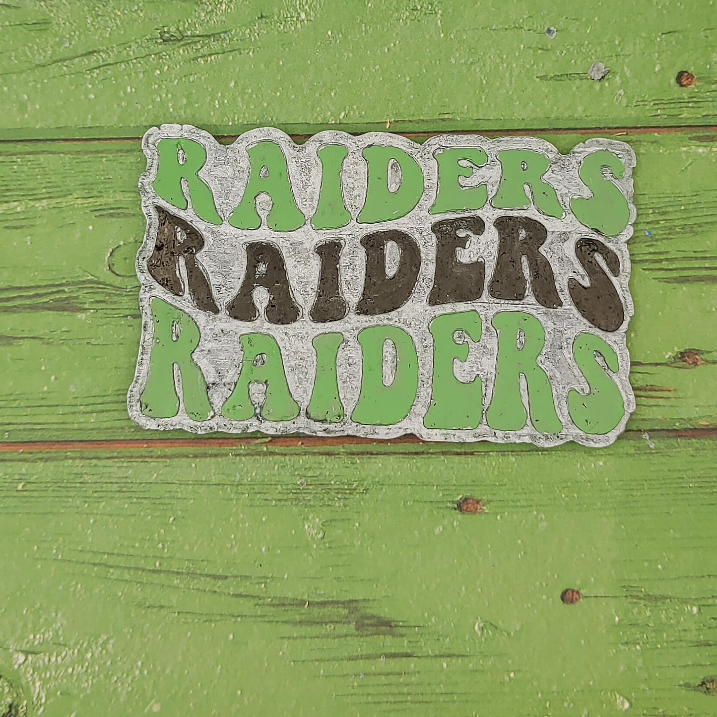 Raiders 3x Retro Font - Silicone Freshie Mold