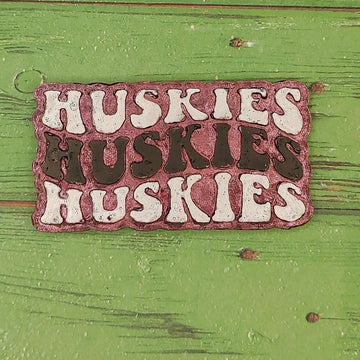 Huskies 3x Retro Font - Silicone Freshie Mold