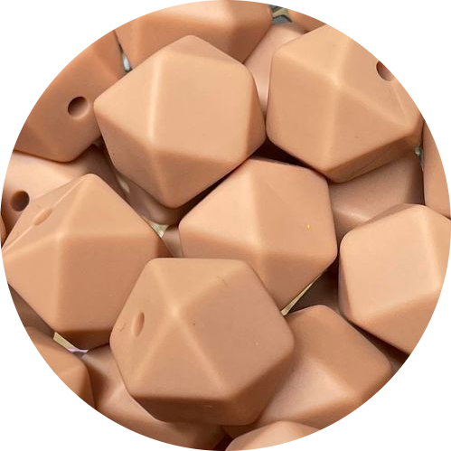 14mm Hexagon Tanned Hide #75