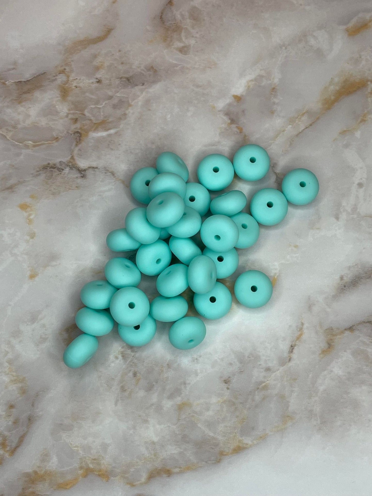 14mm Abacus Bead Soft Cyan #82